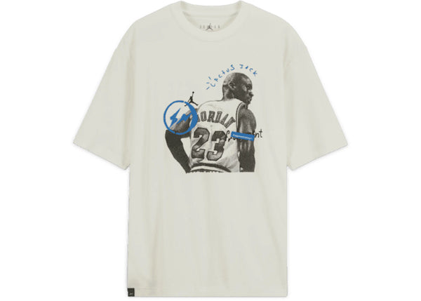 Travis Scott x Jordan x Fragment T-shirt White sneakers - authentic Travis Scott shoes