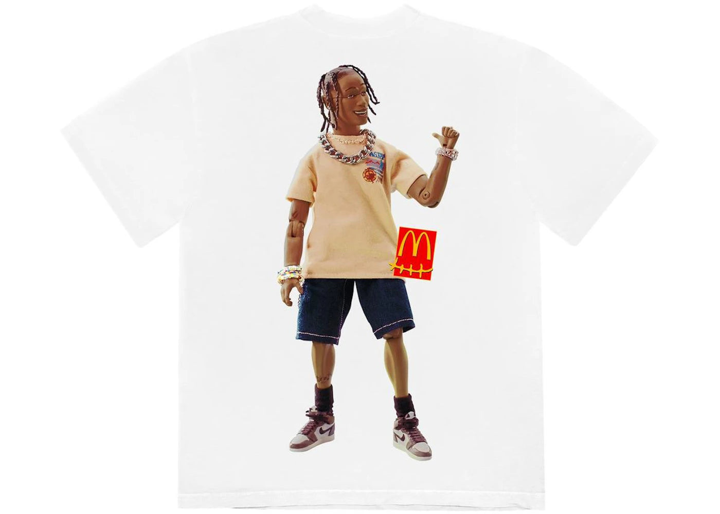 Travis Scott x McDonald's Action Figure Series T-Shirt White - vue secondaire B