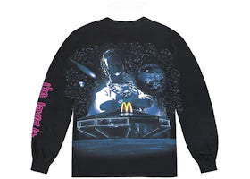 Travis Scott x McDonald's Action Figure Space L/S T-Shirt Black