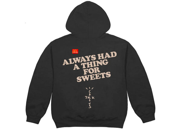 Travis Scott x McDonald's Apple Pie Hoodie, gewaschenes Schwarz