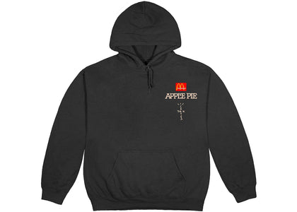 Travis Scott x McDonald's Apple Pie Hoodie Washed Black - authentic Travis Scott apparel