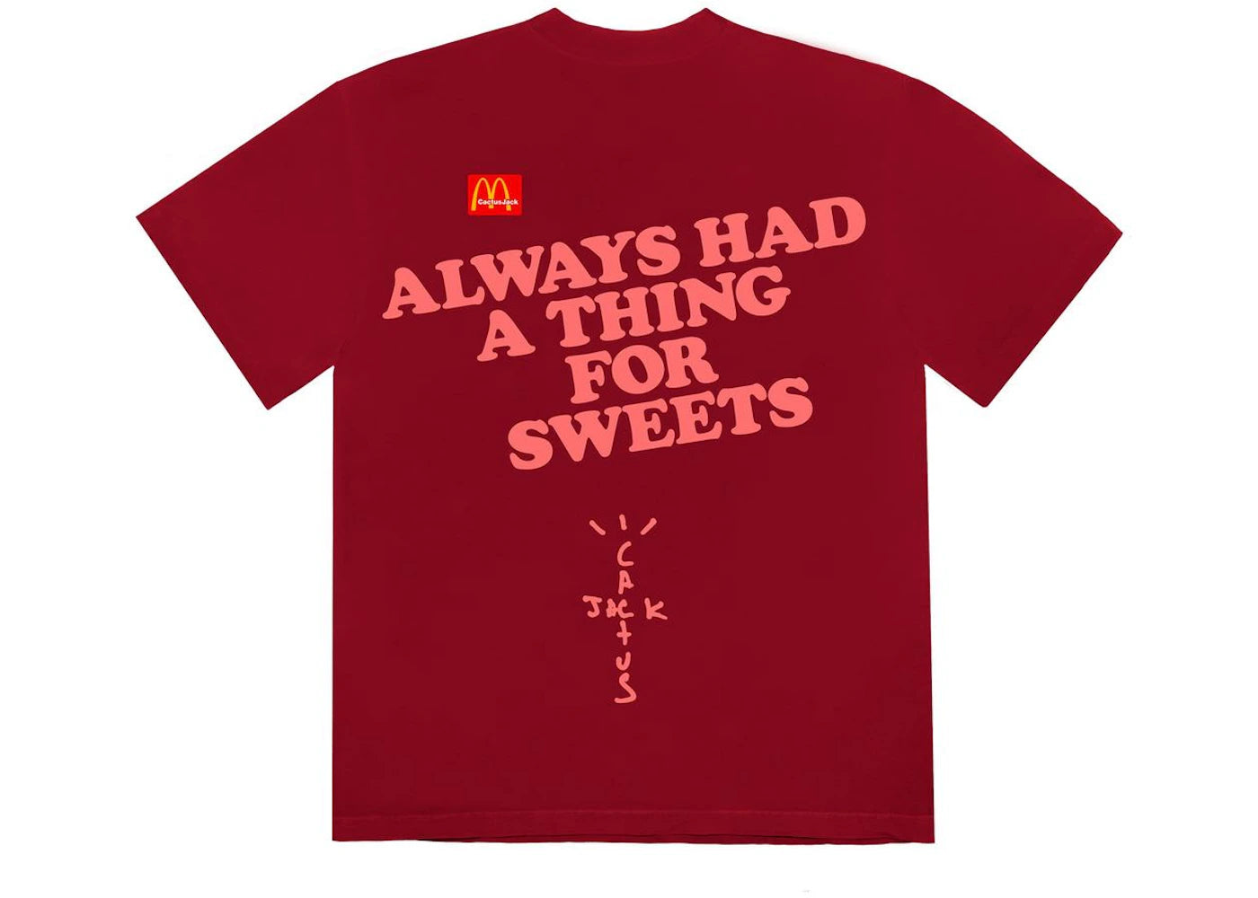 Travis Scott x McDonald's Apple Pie T-Shirt Red - vue secondaire B