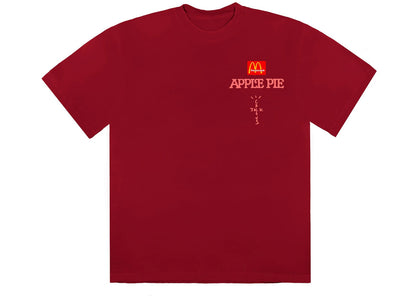 Travis Scott x McDonald's Apple Pie T-Shirt Red - apparel view 2