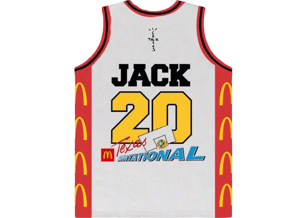 Travis Scott x McDonald's Cactus Jack All American Jersey Weiß