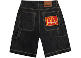 Travis Scott x McDonald's Cj Arches Denim Shorts Indigo - authentic Travis Scott apparel