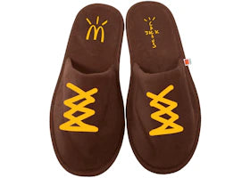 Travis Scott x McDonald's Cj House Slippers Brown - vue 360