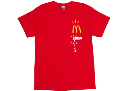 Travis Scott x McDonald's Crew T-Shirt Red sneakers - authentic Travis Scott shoes