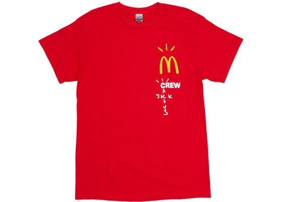 Travis Scott x McDonald's Crew T-Shirt Red sneakers - authentic Travis Scott shoes