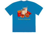 Travis Scott x McDonald's Deserve A Break III T-Shirt Blue