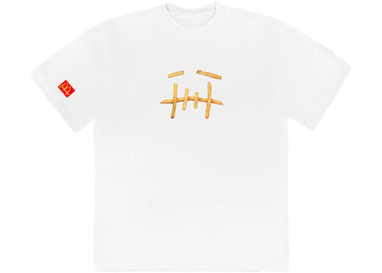 Travis Scott x McDonald's Fry T-Shirt White - authentic Travis Scott apparel