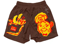 Travis Scott x McDonald's Illustration II Shorts Brown