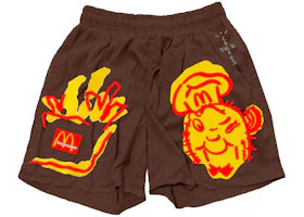 Travis Scott x McDonald's Illustration II Shorts Brown