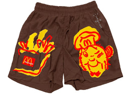 Travis Scott x McDonald's Illustration II Shorts Brown - apparel view 2