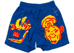 Travis Scott x McDonald's Illustration Shorts Blue - apparel view 2