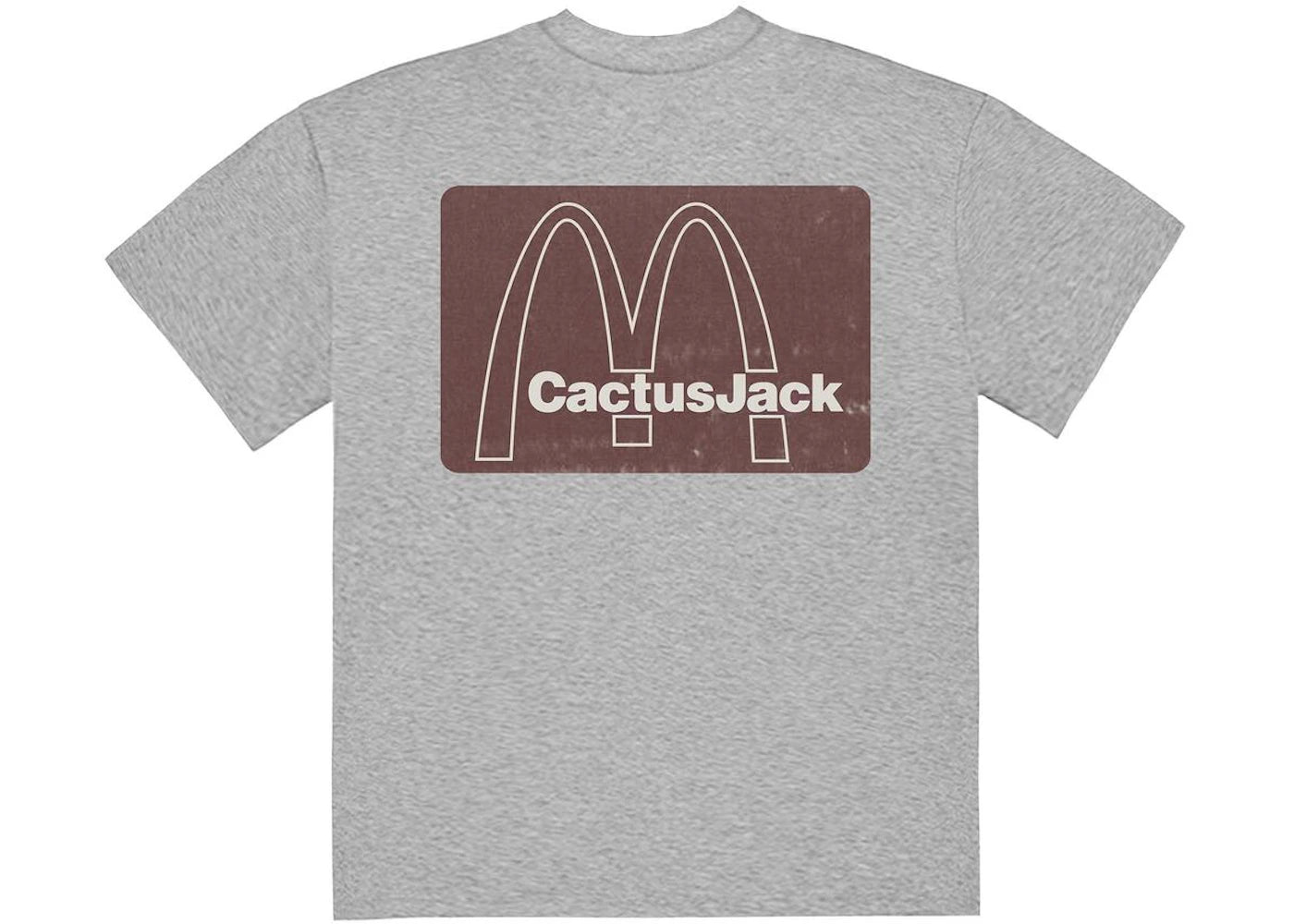 Travis Scott x McDonald's Menu Mono Logo T-Shirt Grey - vue secondaire B