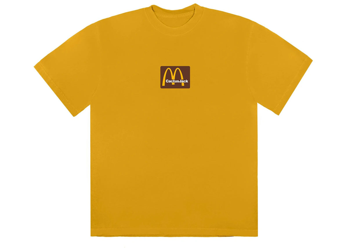 Travis Scott x McDonald's Sesame Inv II T-Shirt Gold - vue secondaire A