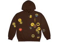 Travis Scott x McDonald's Sticker Bomb Hoodie Brown