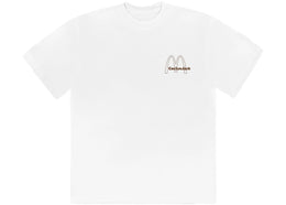 Travis Scott x McDonald's Vintage Action T-Shirt White - authentic Travis Scott apparel