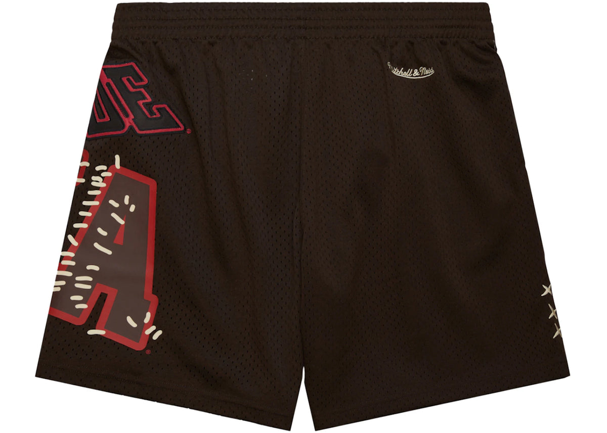 Travis Scott x Mitchell & Ness Alabama Crimson Tide Basketball Shorts Brown - vue secondaire B