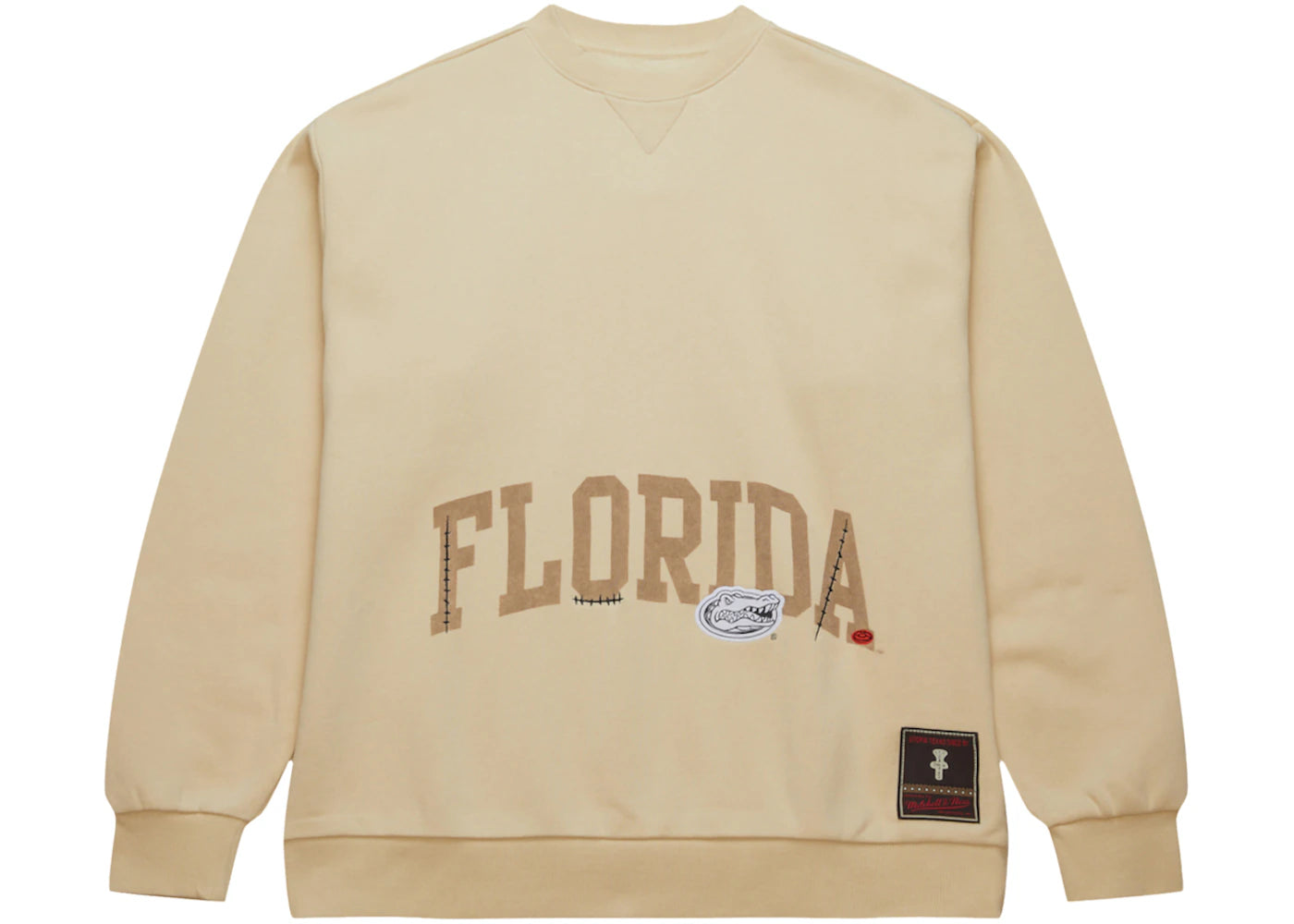 Travis Scott x Mitchell & Ness Florida Gators Pullover Sweatshirt Tan - vue 360
