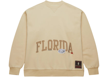 Travis Scott x Mitchell & Ness Florida Gators Pullover Sweatshirt Tan - authentic Travis Scott apparel