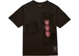 Travis Scott x Mitchell & Ness Houston Cougars Seal T-Shirt Brown - authentic Travis Scott apparel