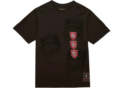 Travis Scott x Mitchell & Ness Houston Cougars Seal T-Shirt Brown - authentic Travis Scott apparel