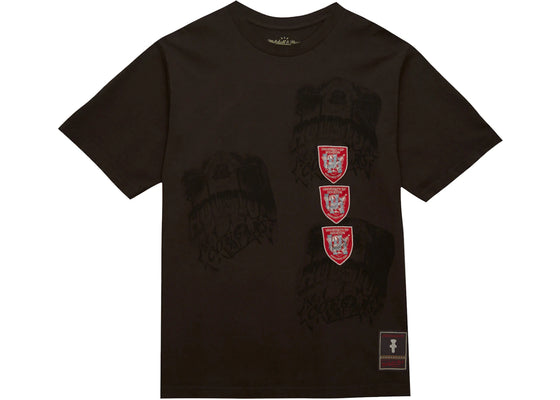Travis Scott x Mitchell & Ness Houston Cougars Seal T-Shirt Brown sneakers - authentic Travis Scott shoes