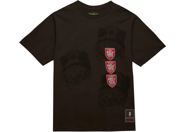 Travis Scott x Mitchell & Ness Houston Cougars Seal T-Shirt Brown sneakers - authentic Travis Scott shoes
