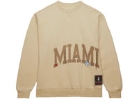 Travis Scott x Mitchell & Ness Miami Hurricanes Pullover Sweatshirt Tan