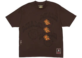 Travis Scott x Mitchell & Ness Miami Hurricanes Seal T-Shirt Brown