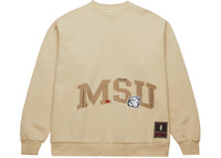 Travis Scott x Mitchell & Ness Mississippi State Bulldogs Pullover Sweatshirt Tan