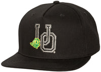 Travis Scott x Mitchell & Ness Oregon Ducks Snapback-Kappe Schwarz