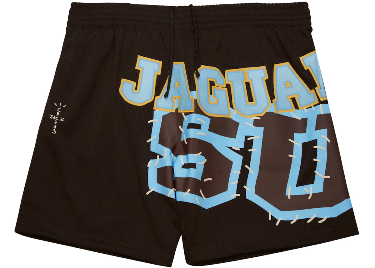Travis Scott x Mitchell & Ness Southern University Jaguars Basketball Shorts Brown - vue secondaire A