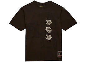 Travis Scott x Mitchell & Ness Southern University Jaguars Seal T-Shirt Brown