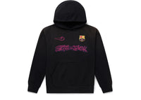 Travis Scott x Nike x FC Barcelona Spray Logo Hoodie Schwarz