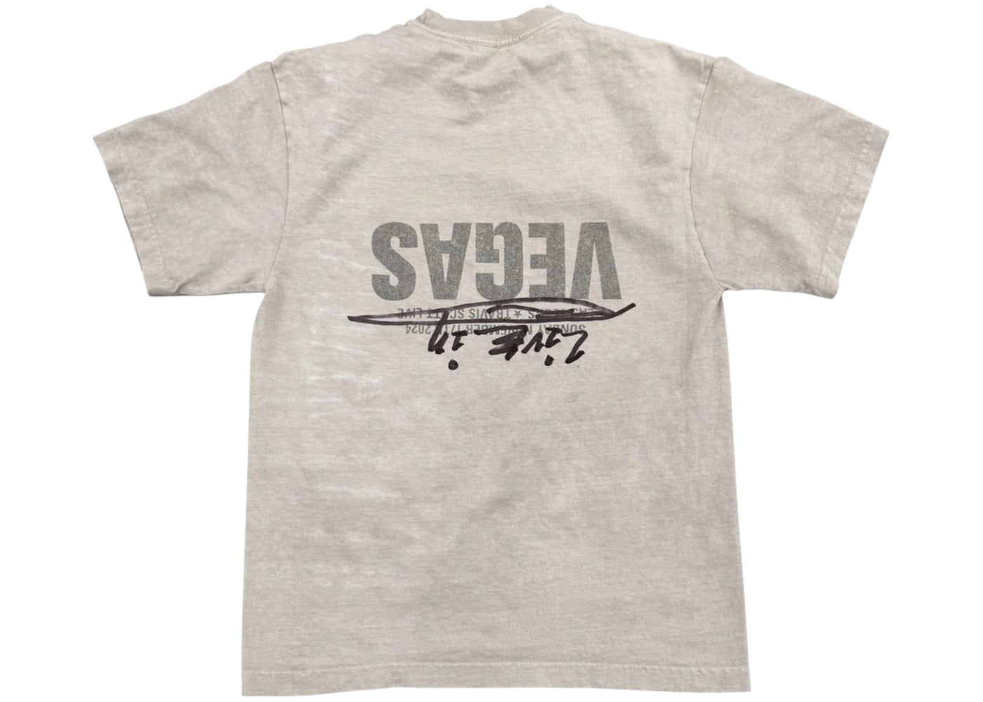 Travis Scott x Ralph Steadman Sketch Tee Grey - vue secondaire B