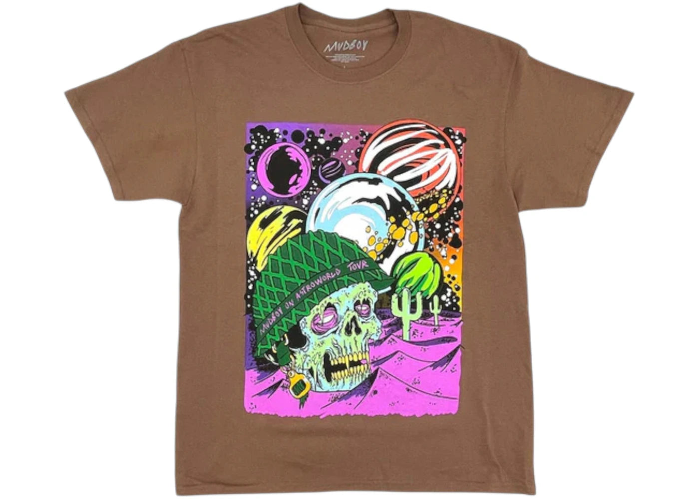 Travis Scott x Sheck Wes Mudboy On Astroworld Tour Tee Brown - vue secondaire A