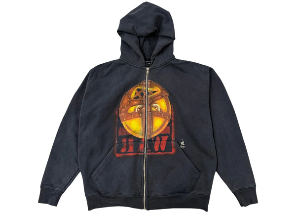 Travis Scott x WWE Mankind Zip Hoodie Black