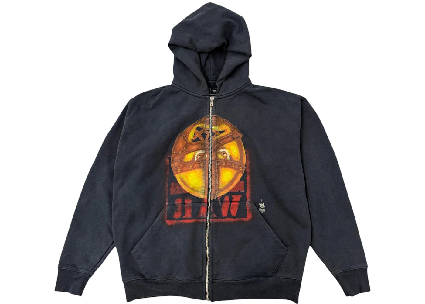 Travis Scott x WWE Mankind Zip Hoodie Black - vue 360