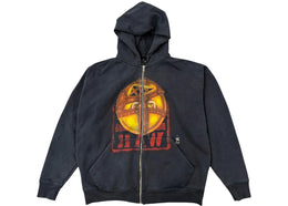 Travis Scott x WWE Mankind Zip Hoodie Black - authentic Travis Scott apparel
