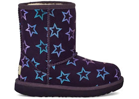 UGG Classic II Iridescent Stars Boot Nightshade Purple Iridescent (Kids)