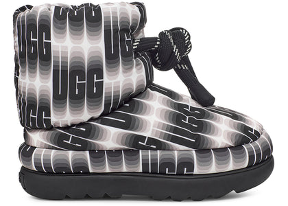 UGG Classic Maxi Wavelength Short Boot Black White (Women's) - authentic UGG sneakers