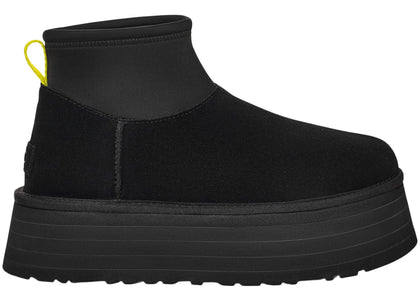 UGG Classic Mini Dipper Boot Black Yellow (Women's) - authentic UGG sneakers