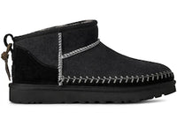 UGG Classic Ultra Mini Biarritz Boot Black (Women's)