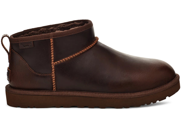 UGG Classic Ultra Mini LTHR Regen Boot Ironwood sneakers - authentic UGG shoes