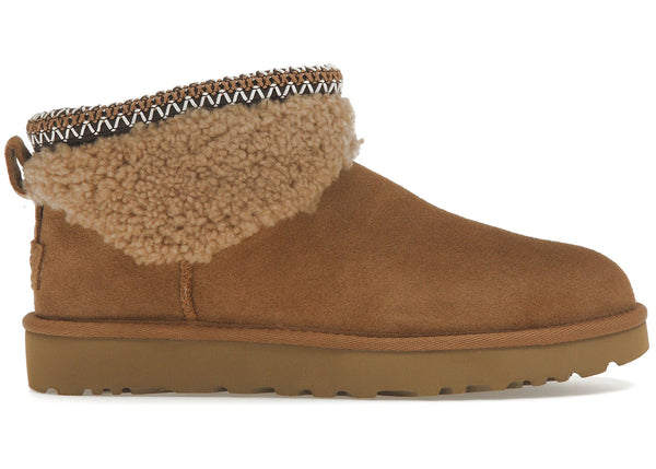 UGG Classic Ultra Mini Maxi Curly Boot Chestnut (Women's) sneakers - authentic UGG shoes