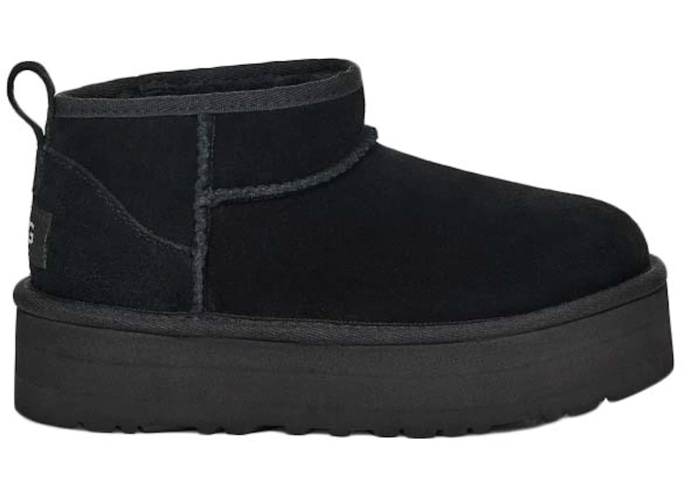 UGG Classic Ultra Mini Platform Boot Black (Kids') - vue 360