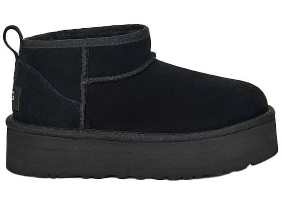 UGG Classic Ultra Mini Platform Boot Black (Kids) sneakers - authentic UGG shoes