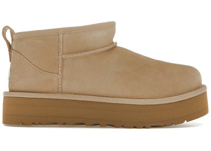 UGG Classic Ultra Mini Platform Boot Sand (Kids) - authentic UGG sneakers